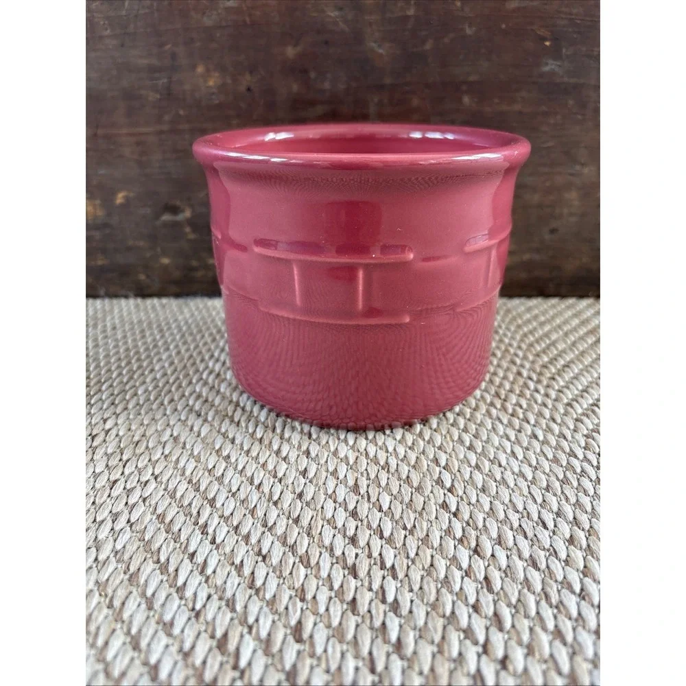 Longaberger  Woven Traditions Pottery 1 Pint SALT CROCK